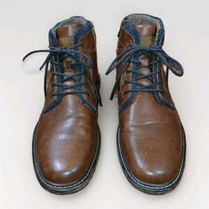 Freeman Kinley 1921 F220117 Shoe/Boots Brown Size 10.5 Tie Zip Side Ankle